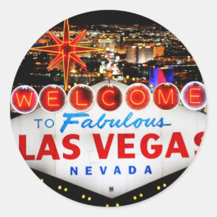 Las Vegas Gifts Classic Round Sticker