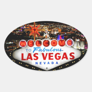 Las Vegas Gifts Oval Sticker