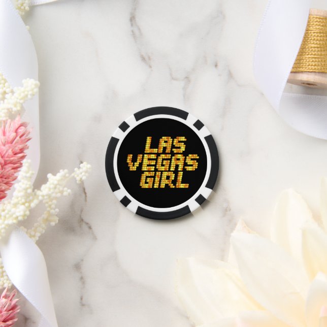 Las Vegas Girl  Poker Chips (Wedding)