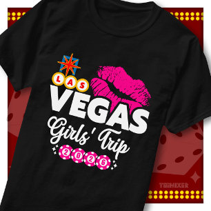 Las Vegas Girls Trip 2026 Besties Trip Star Kiss T-Shirt