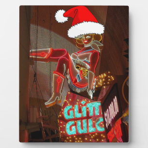 Las Vegas Glitter Gulch Christmas Plaque