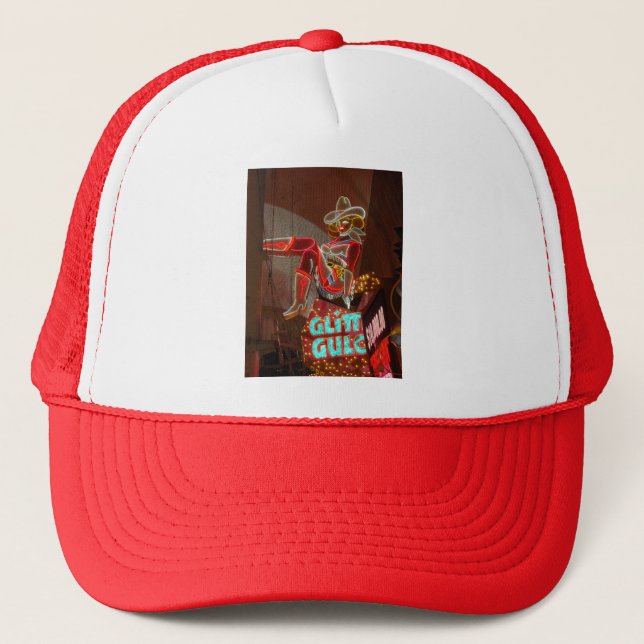 Las Vegas Glitter Gulch Trucker Hat (Front)