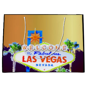Las Vegas Gold Bachelorette Party Large Gift Bag