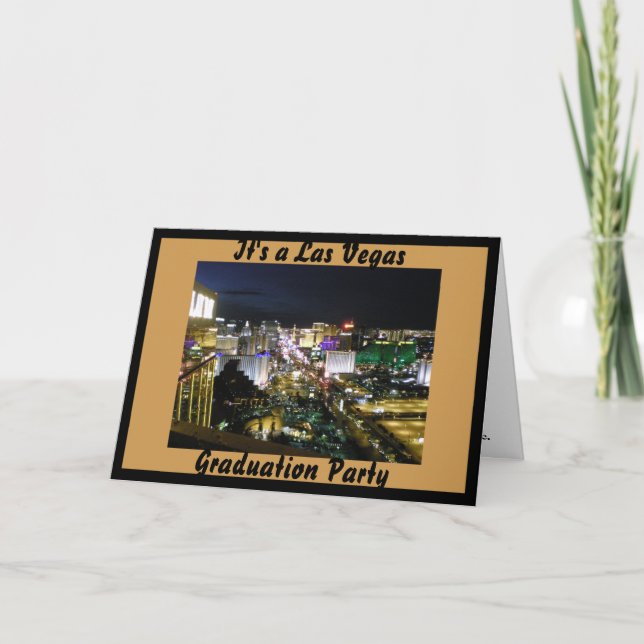 Las Vegas Graduation Party Invitation (Front)