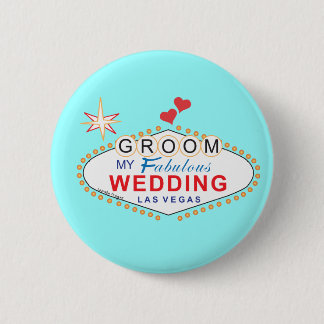 Las Vegas Groom 2 Inch Round Button