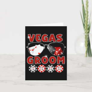Las Vegas Groom Wedding Tee Bachelor Party Stag Ni Card