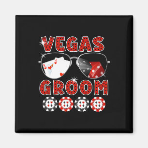 Las Vegas Groom Wedding Tee Bachelor Party Stag Ni Magnet