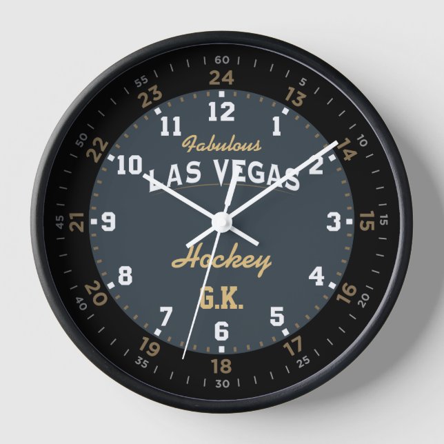 Las Vegas Hockey Gold Bracelet Watch Clock (Front)