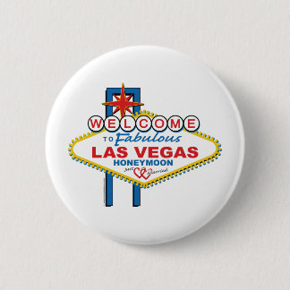 Las Vegas Honeymoon 2 Inch Round Button