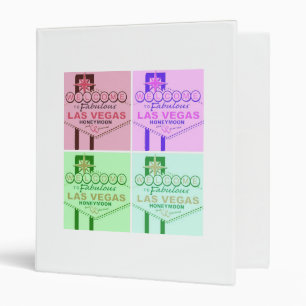Las Vegas Honeymoon Pop Art Binder