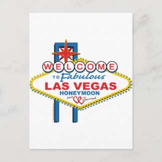 Las Vegas Honeymoon Postcard