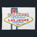 Las Vegas Honeymoon retro Kitchen Towel<br><div class="desc">Las Vegas Honeymoon Design</div>