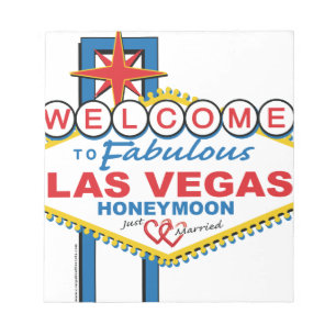 Las Vegas Honeymoon retro Notepad