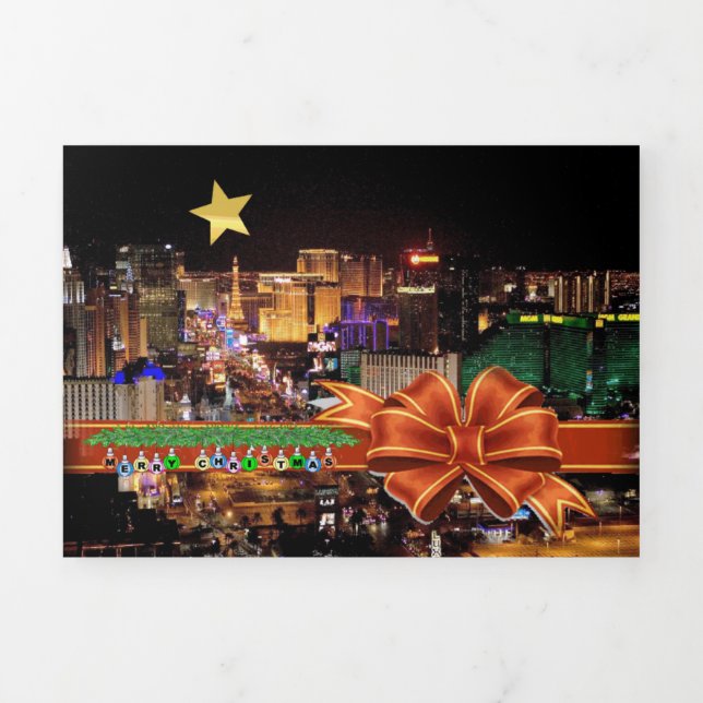 Las Vegas Hotel & Casino Trifold Letter Card (Cover)