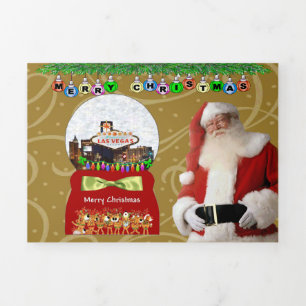 Las Vegas Hotel & Casino Trifold Letter Fold Card