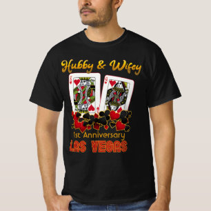 Las Vegas Hubby Wifey Wedding Anniversary  T-Shirt