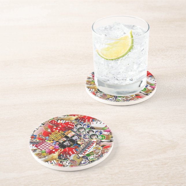 Las Vegas Icons * Gamblers Delight Coaster (Side)