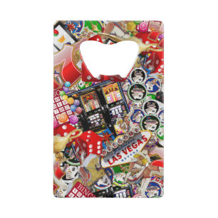 Las Vegas Icons - Gamblers Delight Credit Card Bottle Opener