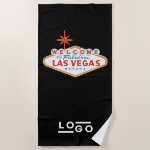Las Vegas Logo Corporate Trade Show Pool Towel