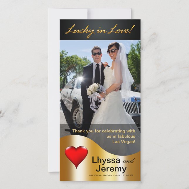 Las Vegas Lucky in Love Thank You black/gold (Front)