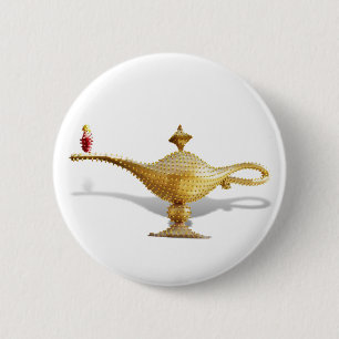 Las Vegas Magic Lamp 2 Inch Round Button