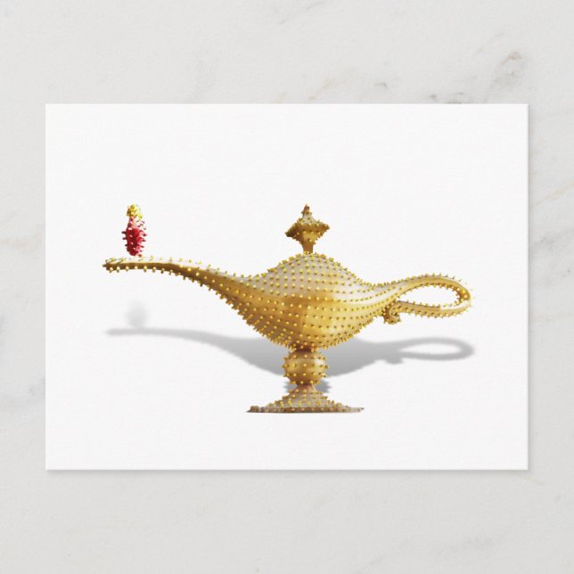 Las Vegas Magic Lamp Postcard (Front)