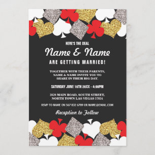 Las Vegas Mariage Casino Royale Invitation des car