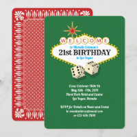 Las Vegas Marquee Birthday Party Green