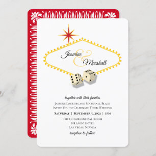 Las Vegas Marquee Wedding Invitation