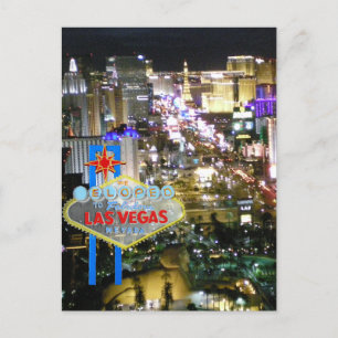 Las Vegas  Marriage We Eloped Announcement Postcard