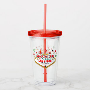 Las Vegas Married Couple Matching Vacation Nevada  Acrylic Tumbler