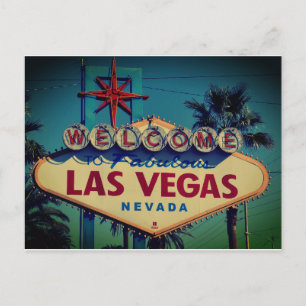 Las Vegas Neon Sign Postcard