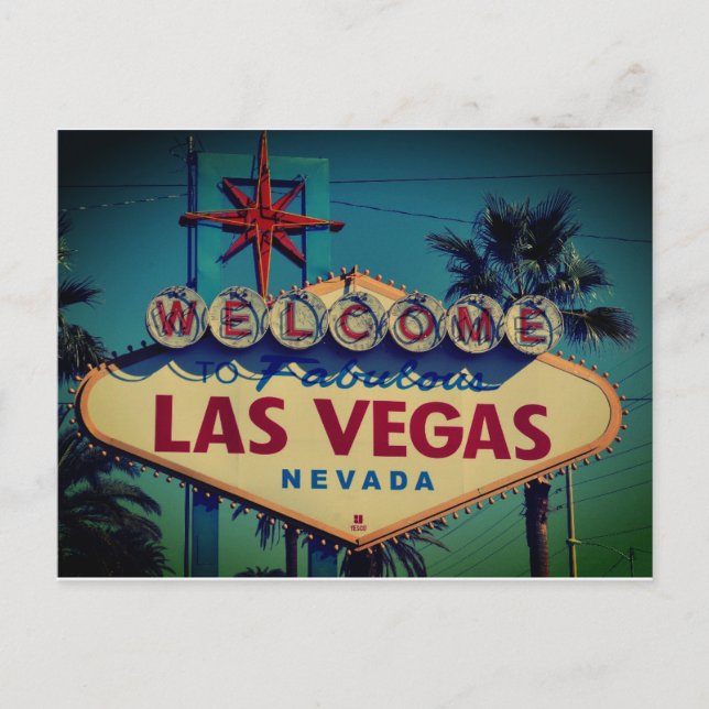 Las Vegas Neon Sign Postcard (Front)
