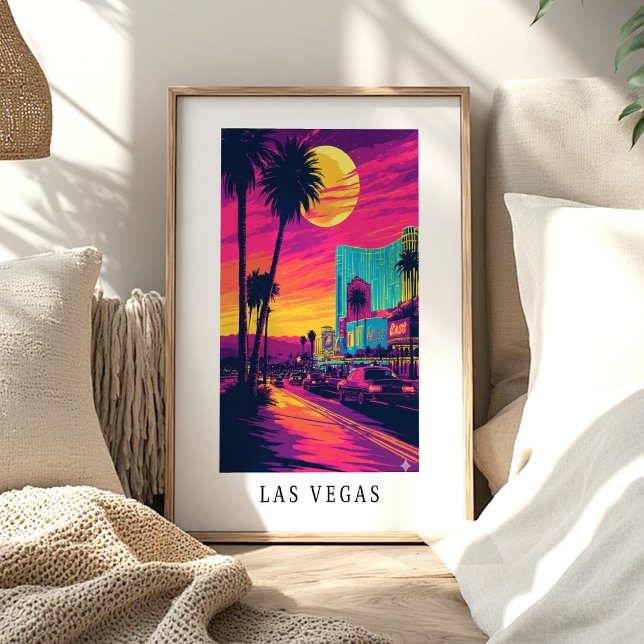 Las Vegas Neon Sunset Poster (Creator Uploaded)