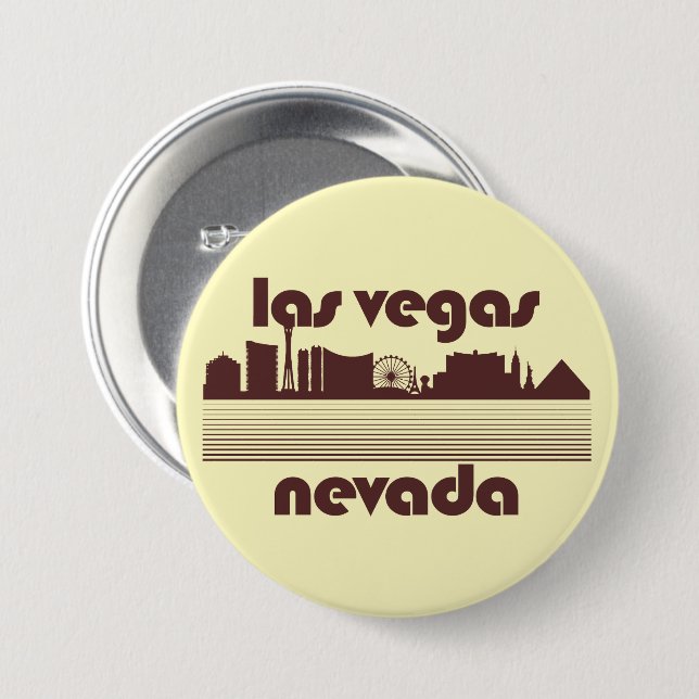 Las Vegas Nevada 3 Inch Round Button (Front & Back)