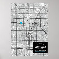 Las Vegas, Nevada City Map + Mark Your Location
