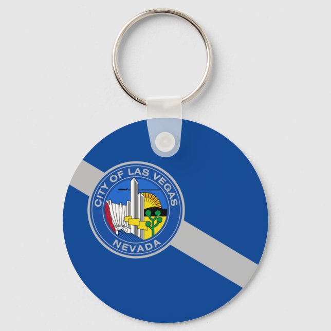Las Vegas (Nevada) flag Keychain (Front)