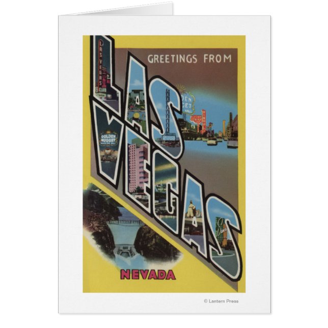 Las Vegas, Nevada - Large Letter Scenes (Front)