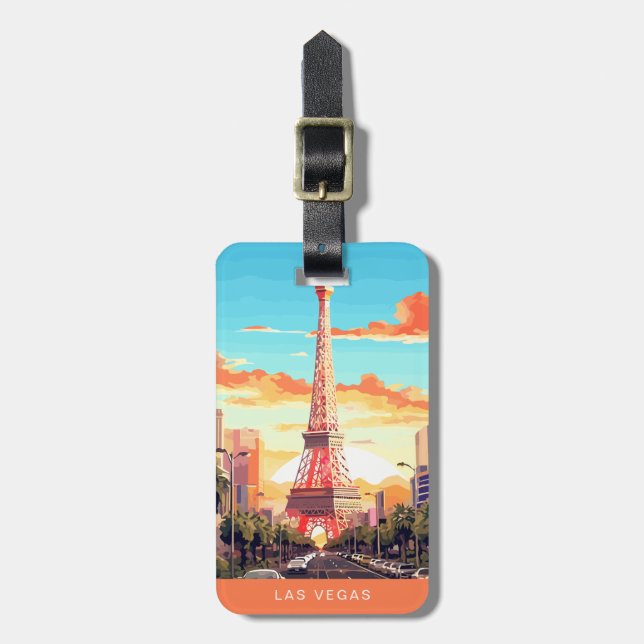 Las Vegas Nevada Luggage Tag (Front Vertical)