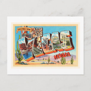 Las Vegas Nevada NV Old Vintage Travel Souvenir Postcard