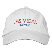LAS VEGAS NEVADA Red Blue White Cotton
