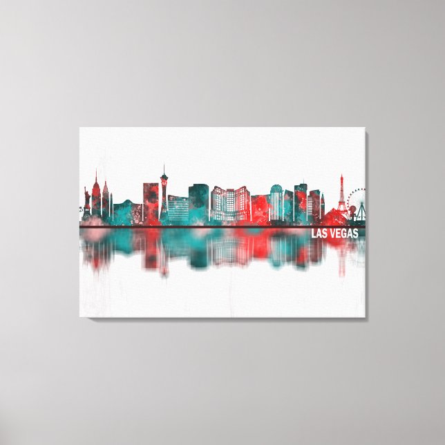 Las Vegas Nevada Skyline Canvas Print (Front)