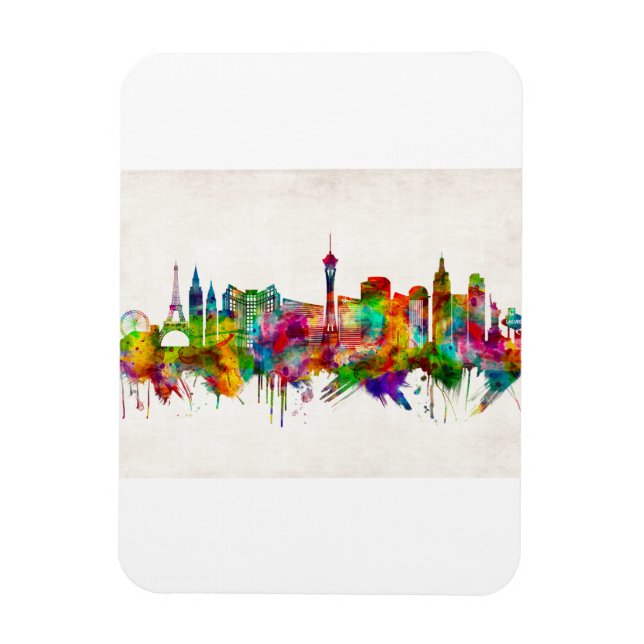 Las Vegas Nevada Skyline Magnet (Vertical)