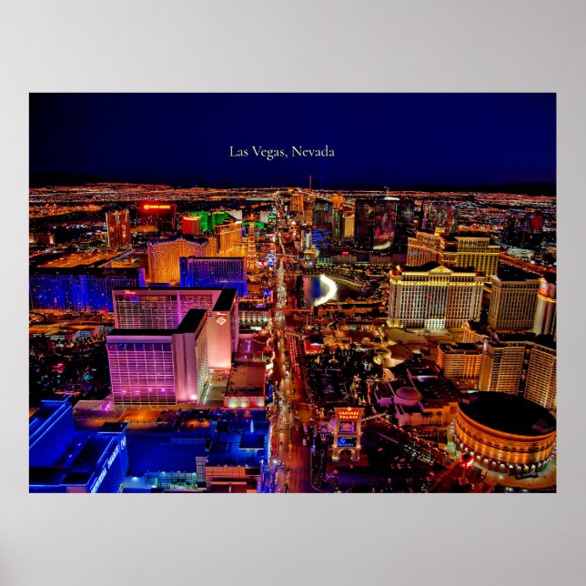 Las Vegas, Nevada skyline Poster (Front)
