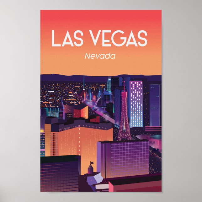 Las vegas nevada travel poster (Front)