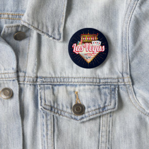 Las Vegas Nevada United States Casino Vintage USA 2 Inch Round Button