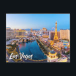 Las Vegas, Nevada, United States Postcard<br><div class="desc">This scenic travel postcard features a photograph of the beautiful iconic city of Las Vegas,  Nevada. Please feel free to change all the available options as you'd like.</div>