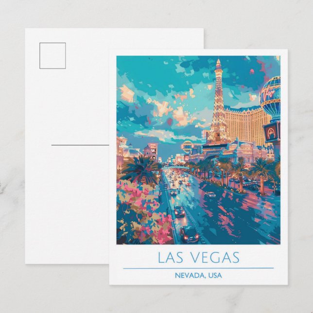 Las Vegas Nevada USA Vintage Travel  Postcard (Front/Back)