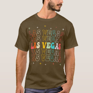 Las Vegas Nevada Vintage Souvenir Vacation Groovy T-Shirt