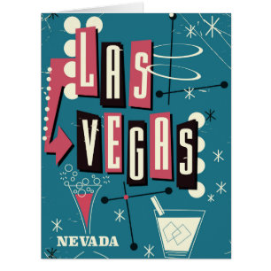 Las Vegas nevada vintage travel poster